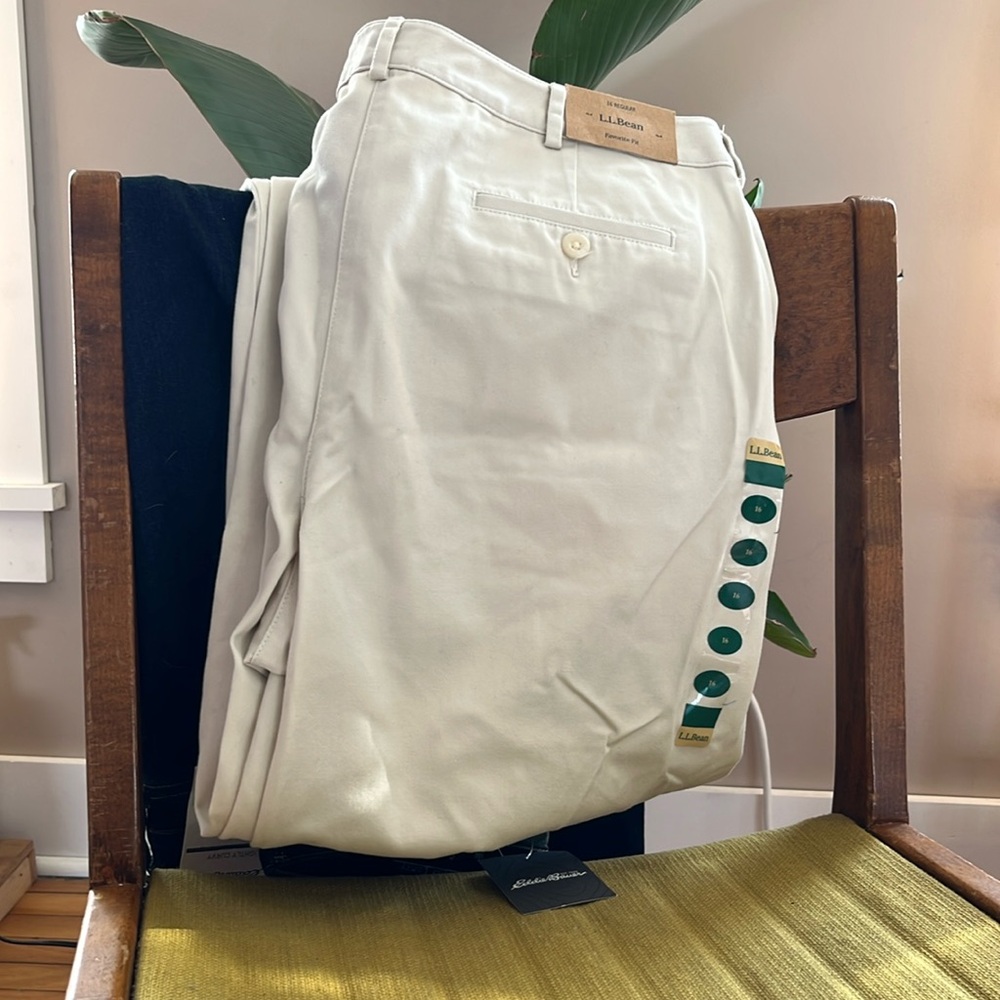 L.L. Bean, size 16 regular, khaki